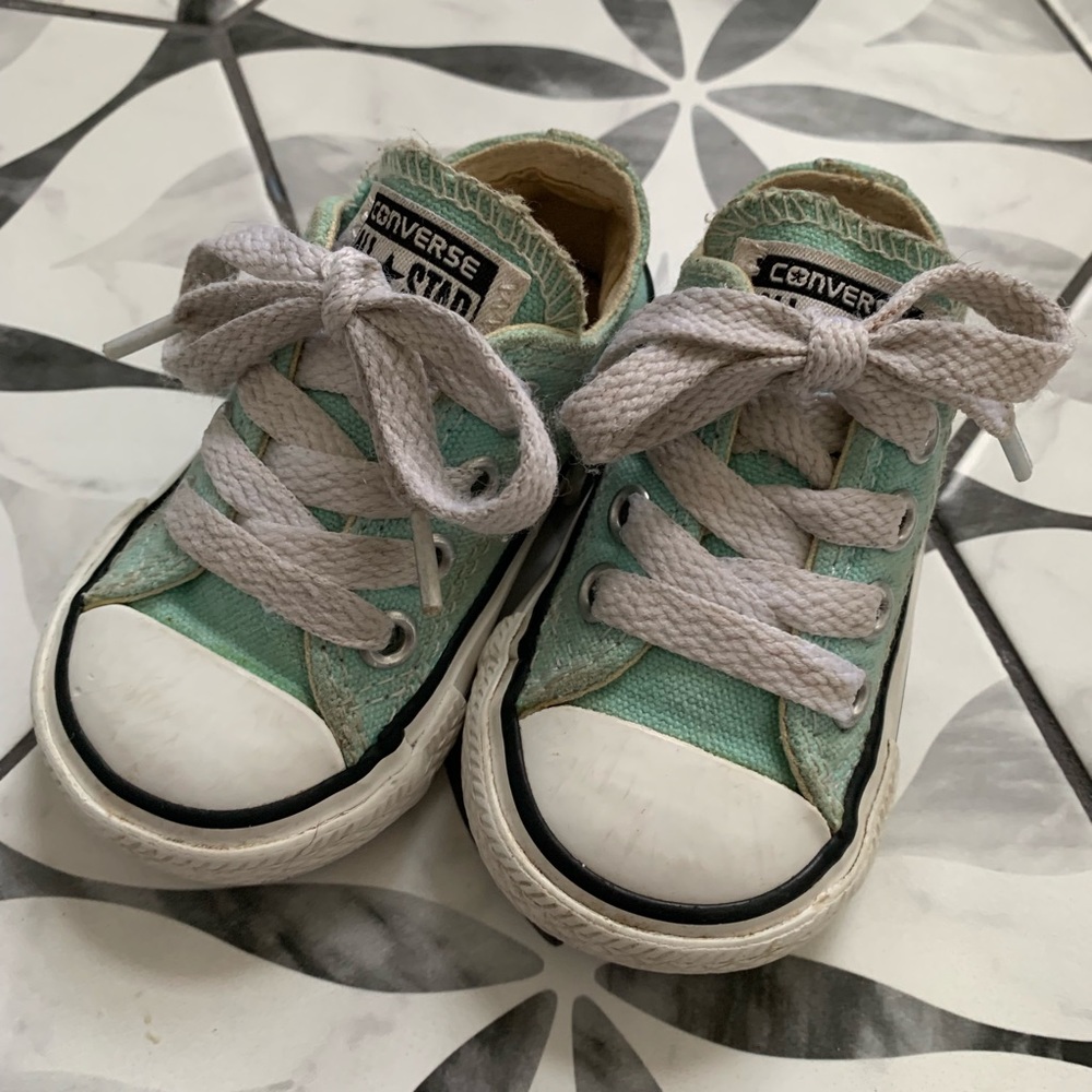 CONVERSE | Aqua All Stars Preloved sz 3T